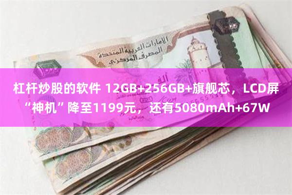 杠杆炒股的软件 12GB+256GB+旗舰芯，LCD屏“神机”降至1199元，还有5080mAh+67W