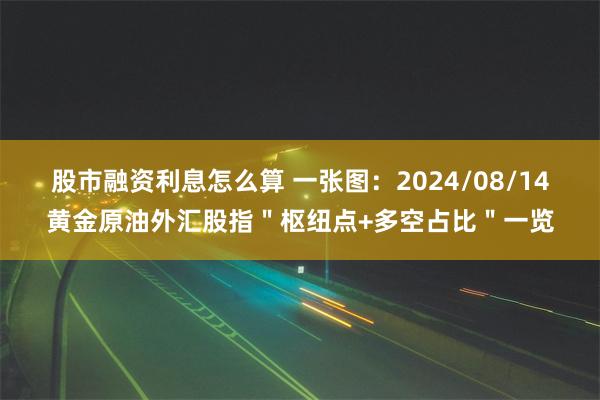 股市融资利息怎么算 一张图：2024/08/14黄金原油外汇股指＂枢纽点+多空占比＂一览