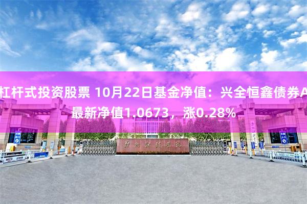 杠杆式投资股票 10月22日基金净值：兴全恒鑫债券A最新净值1.0673，涨0.28%